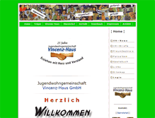 Tablet Screenshot of jugend-vincenzhaus.de